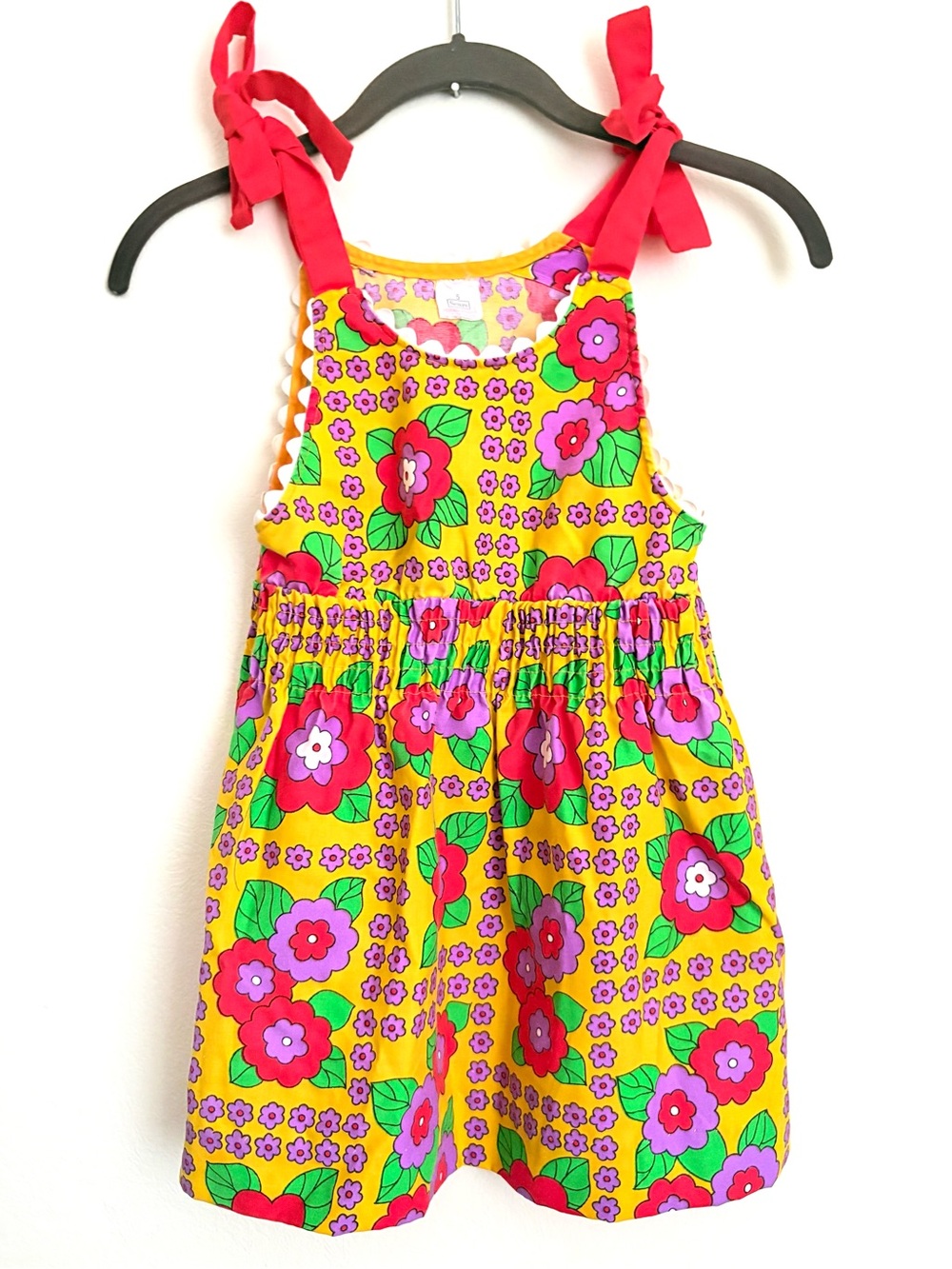 Adorable Sears Perma Press Vintage Sun Dress Tie Straps Sz 5